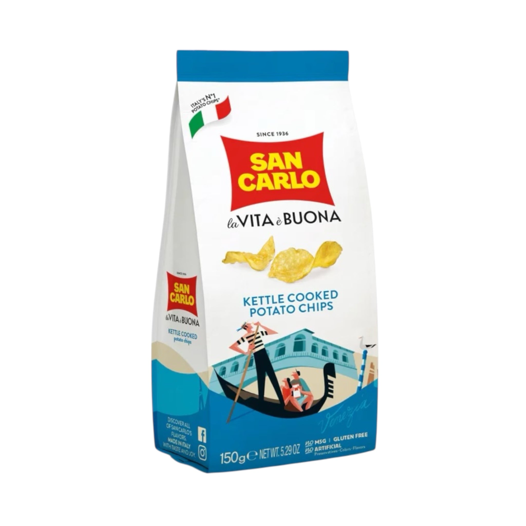 SAN CARLO POTATO CHIPS KETTLE COOKED 150G